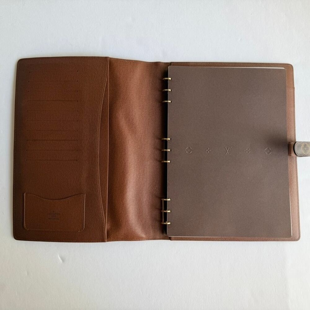 Louis Vuitton Monogram Large Desk Agenda Cover & Notepad RARE 2008 Bloc A4 EUC - Picture 4 of 16